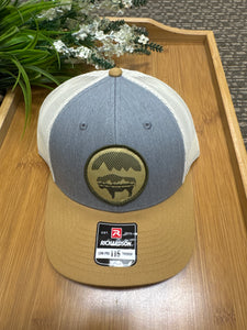 Bison Moon Patch Hat/ Khaki and Cream