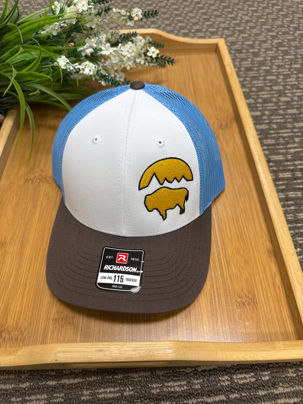 Bison moon trucker hat/unisex /richardson