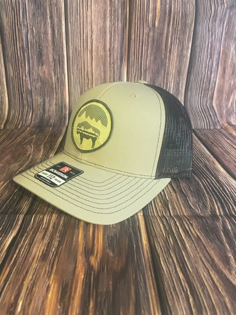 Bison Moon Patch Hat/ Khaki and Coffee