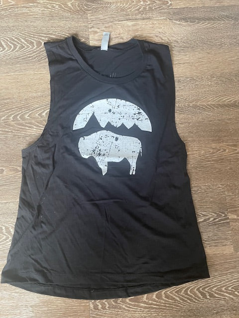 Bison Moon Muscle Tank Women's