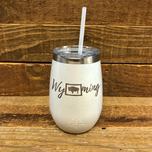 Wyoming Wine Tumbler | 12 oz | Diamond