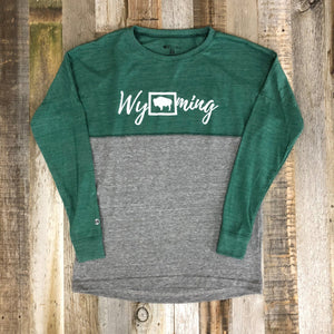 Wyoming Bison Long Sleeve | WyoMade Apparel | Women's