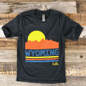 Wyoming Sunset Tee | WyoMade Apparel | Youth