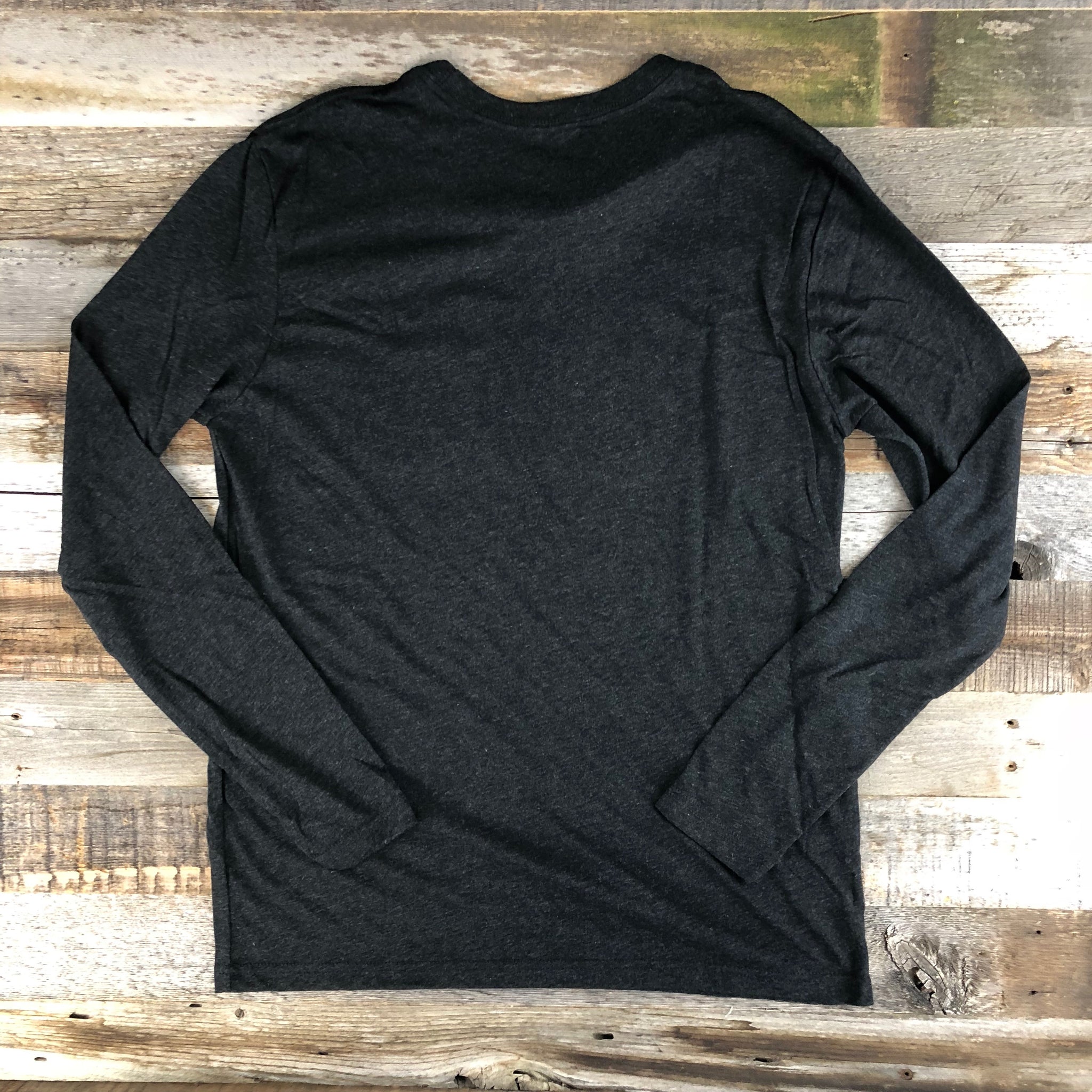 Men's Myoming Hunting Long Sleeve- Charcoal