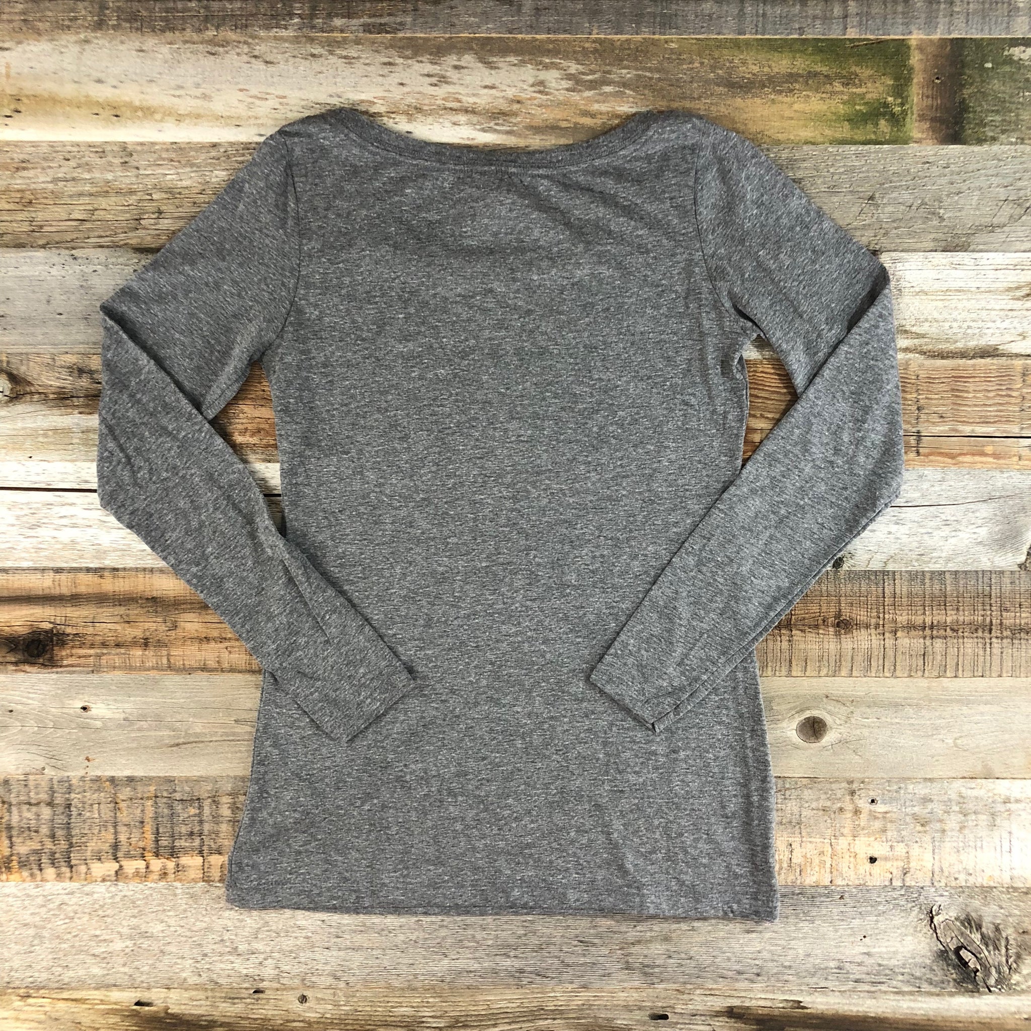 Women's Fish Myoming Long Sleeve- Heather Grey