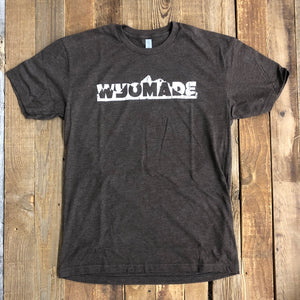 Unisex WyoMade Teton Tee- Brown