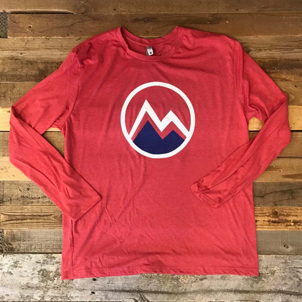 Men's Myoming Mountain Long Sleeve - Vintage Red