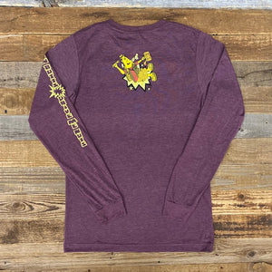 Bison Butts Long Sleeve - Maroon