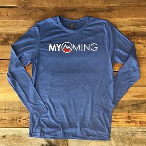 Men's Myoming Long Sleeve Vintage Royal w/red