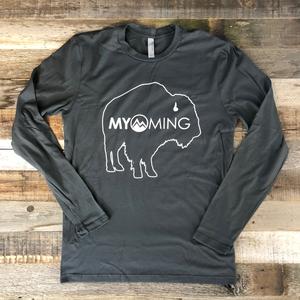 MYOMING Bison Long Sleeve | WyoMade Apparel | Unisex