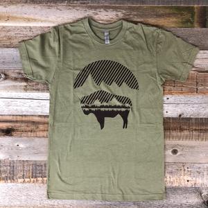 Bison Moon Reflection Tee | WyoMade Apparel | Men's