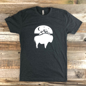 Bison Moon Tee | WyoMade Apparel | Unisex