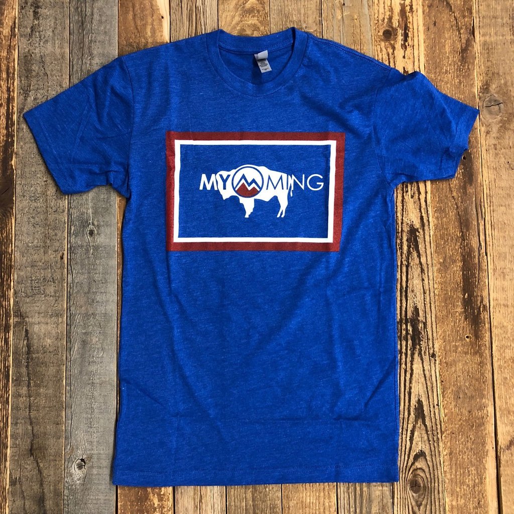 MYOMING Flag Bison Tee | WyoMade Apparel | Unisex