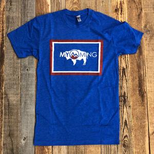MYOMING Flag Bison Tee | WyoMade Apparel | Unisex