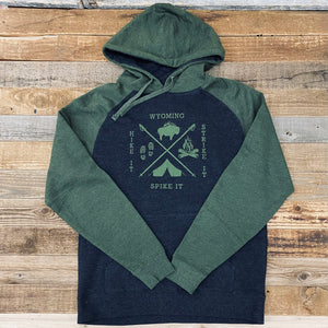 Strike It Raglan Pullover Hoodie | WyoMade Apparel | Unisex